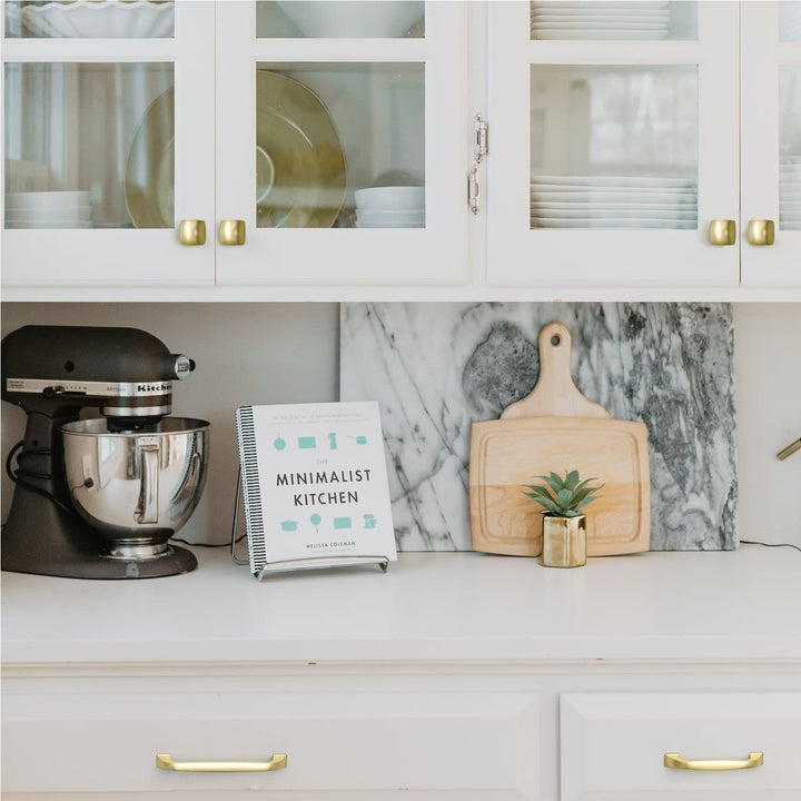 Yanxia Brushed Brass Cabinet Handles, Modern Drawer Pulls for Kitchen, Cabinet Hardware for Bedroom, 7-9/16 Inches Center to Center, 6 Pack (Model 8257)