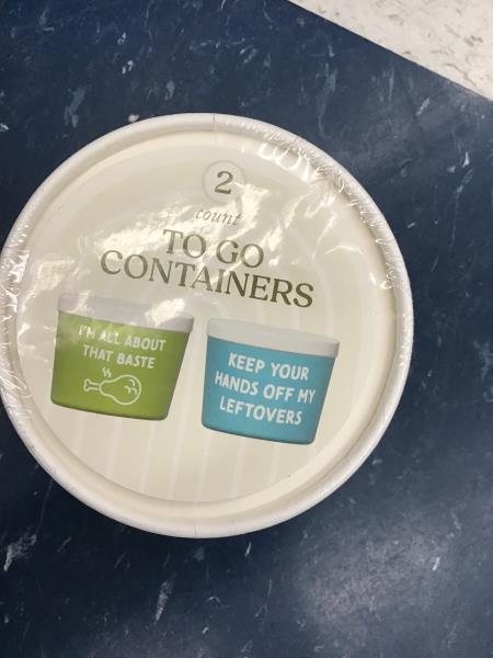 Horizon Group USA To Go Containers, 2 count - Kitchen Storage, Leftover Containers Retail $1.42