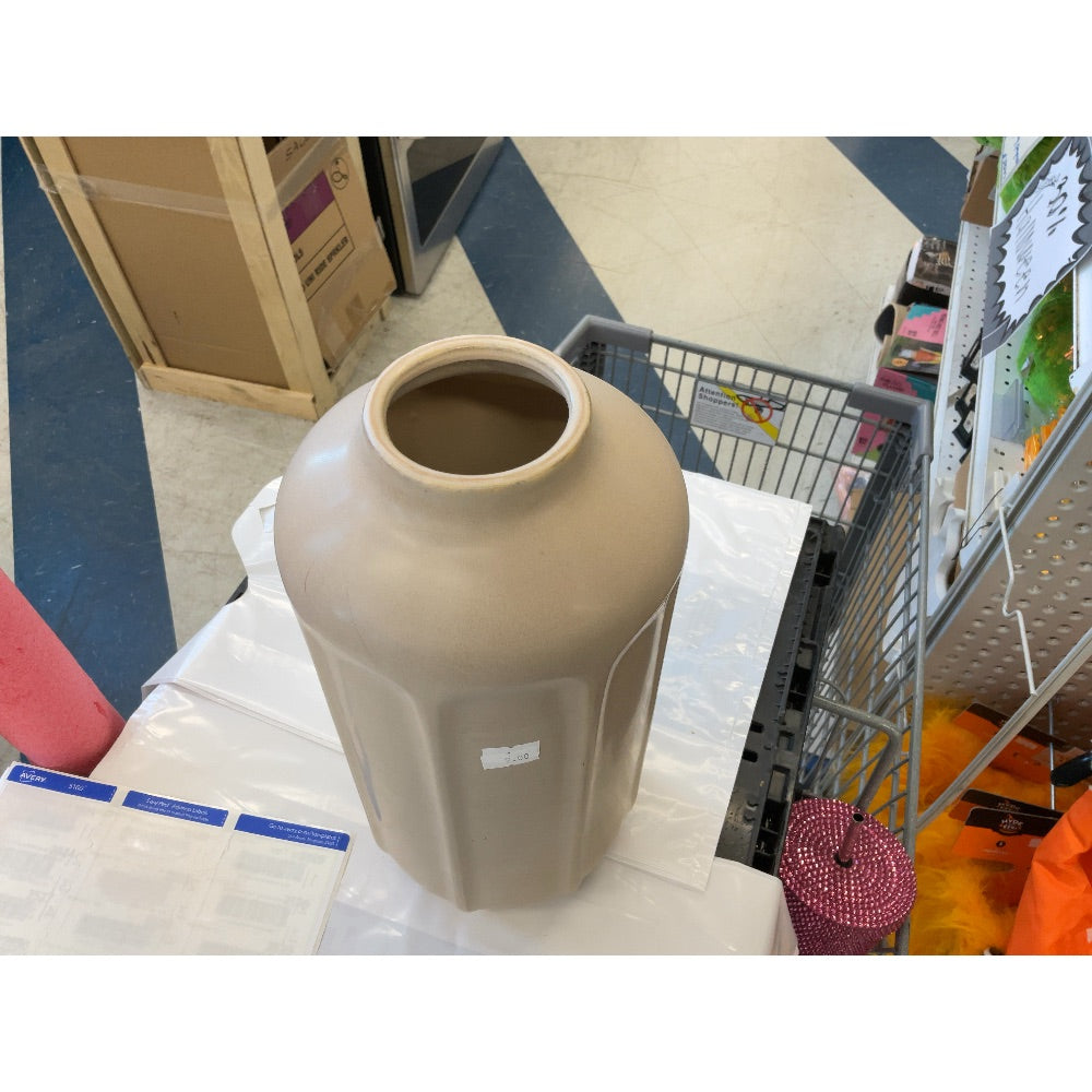 Vase - Ceramic, Beige, Home Decor