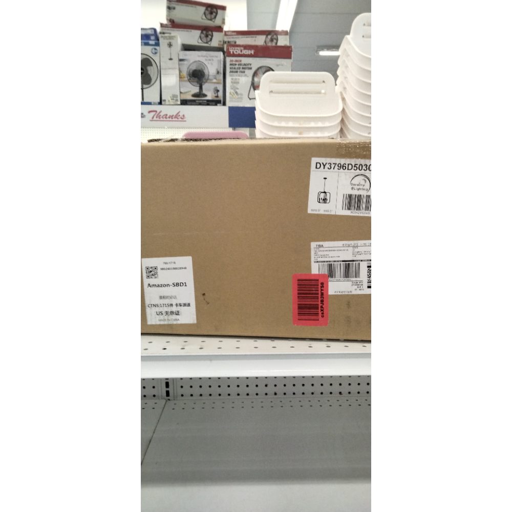 Doraimy Lighting 5 Light Farmhouse Adjustable Rod Black Pendant Light Fixtures Gold Finish,Rustic Hanging Ceiling Chandelier Light for Foyer Dining Room Kitchen Island Hallway