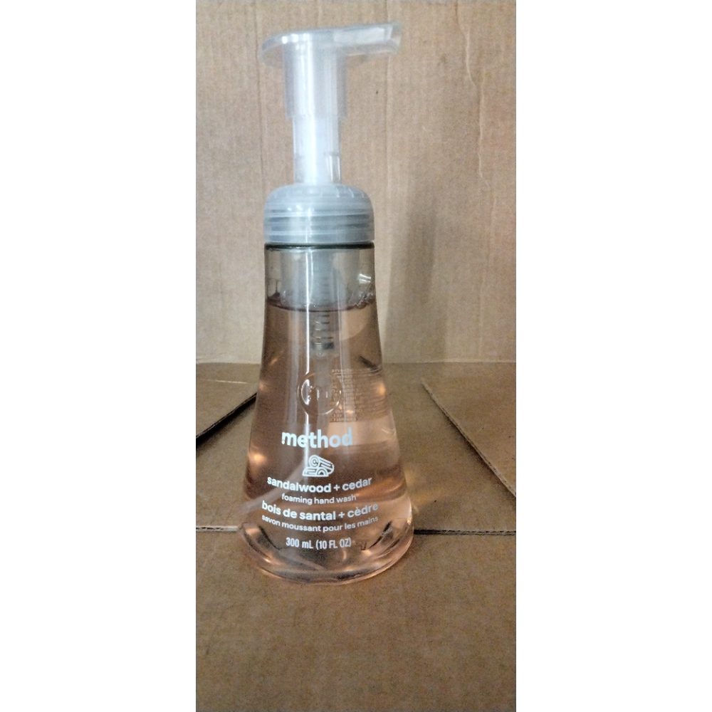 Method Foaming Hand Wash Sandalwood + Cedar 10FO 6ct NA Retail $3.00