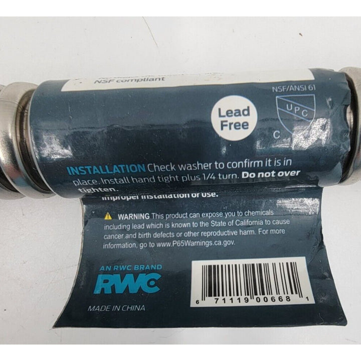 HoldRite Corrugated Stainless Water Heater Softener Connector FIP 3/4" X 18"