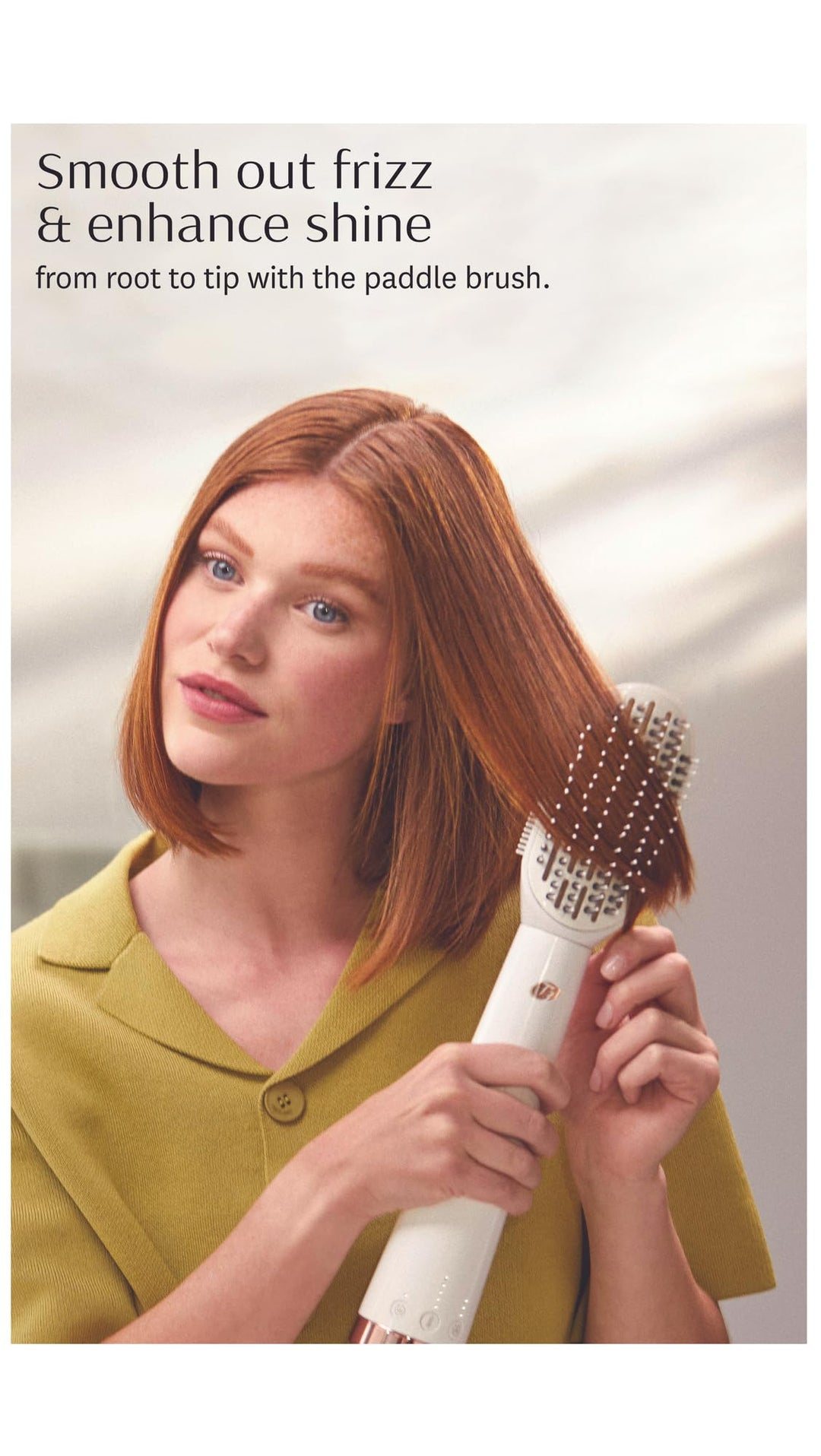T3 AireBrush Duo Interchangeable Hot Air Blow Dry Brush with Two Attachments Includes 15 Heat and Speed Combinations, T3 IonFlow Technology, Volume Booster Switch, Lock-in Cool Shot