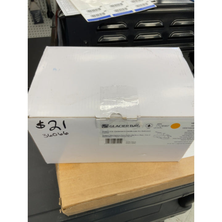 Aragon 4 in. Centerset Double-Handle Bathroom Faucet with Pop-up Drain in Matte Black