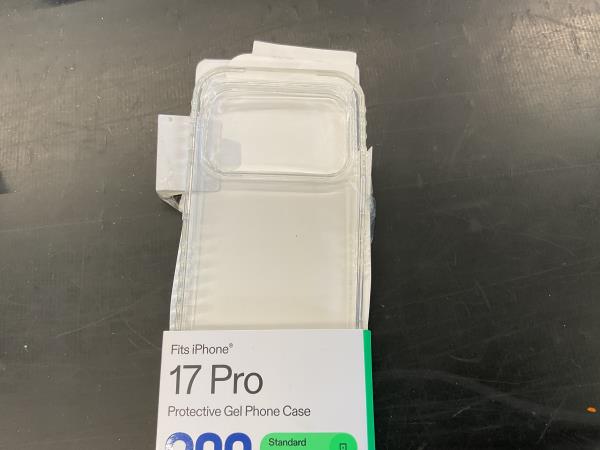 Protective Gel Phone Case, iPhone 17 Pro - Clear Retail $15.00