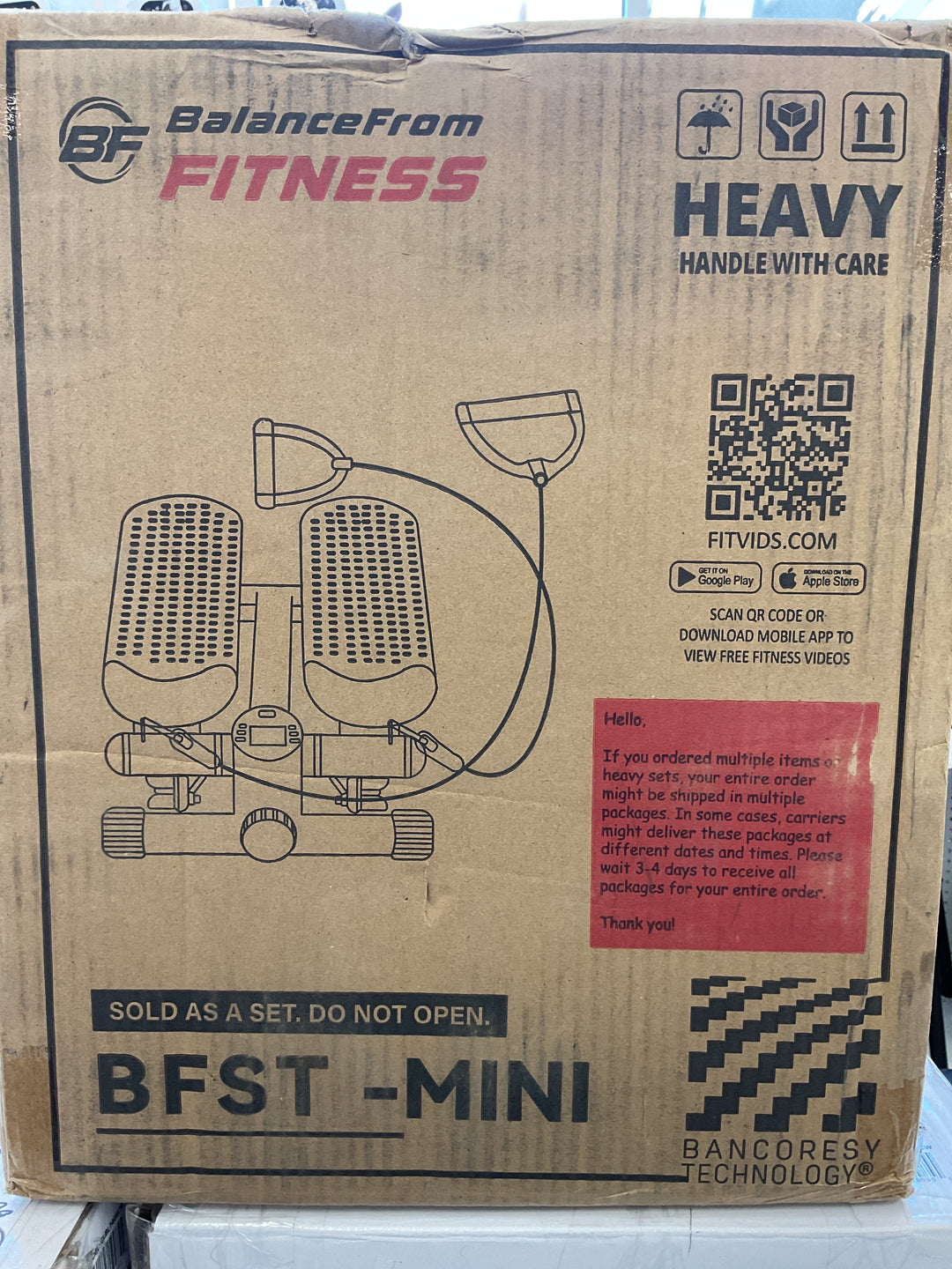 BalanceFrom Fitness BFST-MINI, Mini Stepper - Heavy Duty