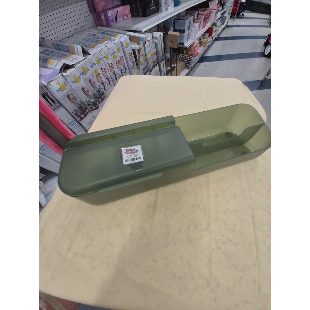 Sterilite Organizer Box, Storage Container with Lid - Green