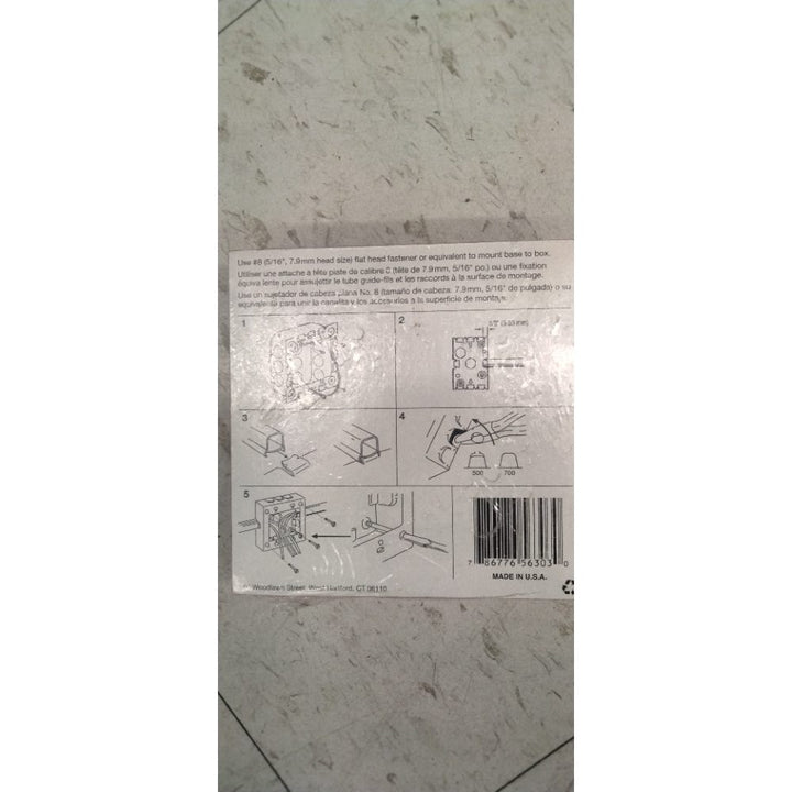 Wiremold 5751-2Wh Stl Flush Ext 2-G Wht