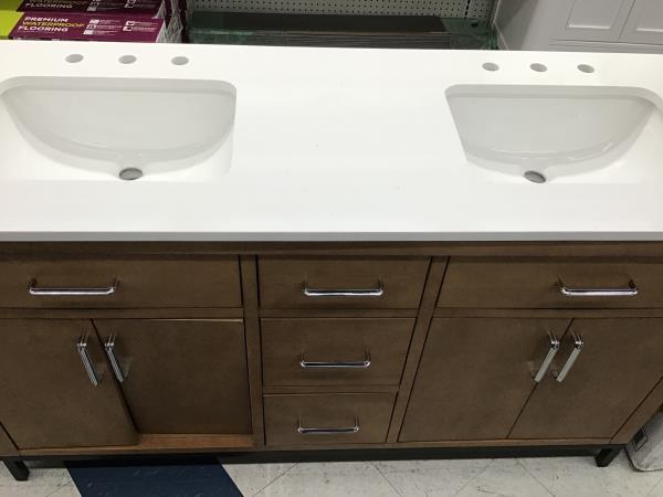 Runfine International Co., Bathroom Vanity with Double Sink Retail $1,100.00