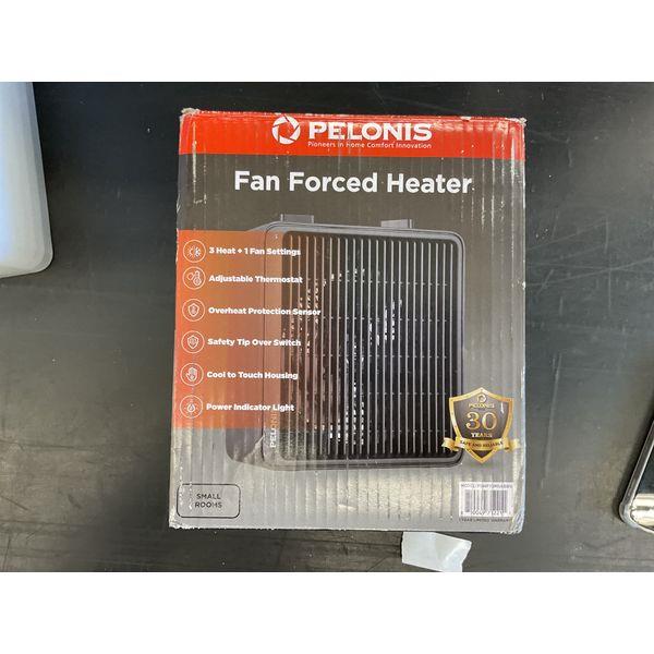 PELONIS Fan Forced Heater - 3 Heat & 1 Fan Settings, Adjustable Thermostat, Overheat Protection