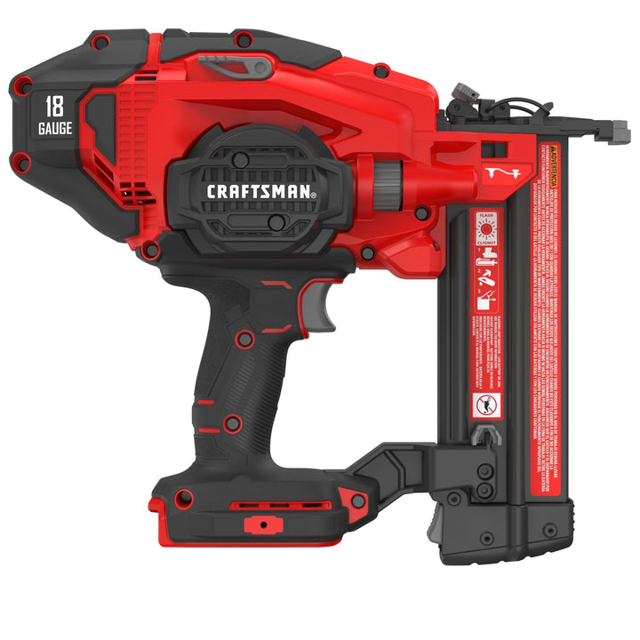 CRAFTSMAN V20 Brad Nailer, 18GA, Cordless, Bare Tool Only (CMCN618B) Retail $134.00