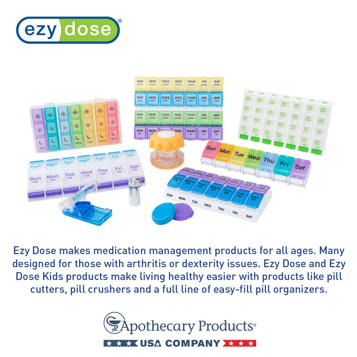 EZY DOSE Unit Dose Roller & Brayer for Pill, Medicine, Vitamin Organizer, 5.75 Inches Wide, Use with Cold Seal System Planner, Made in the USA