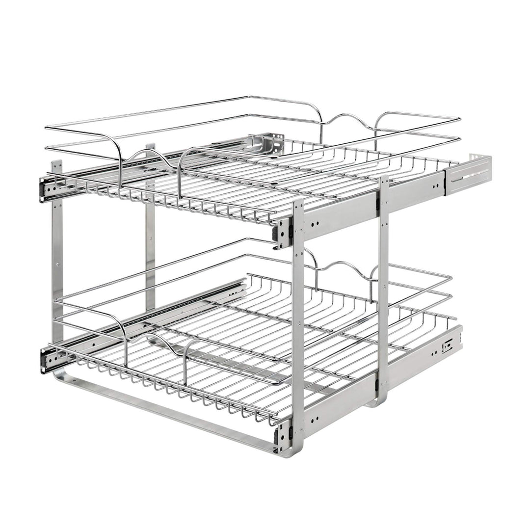 21 in x 22 in Two-Tier Pull-Out Baskets Retail $149.99
