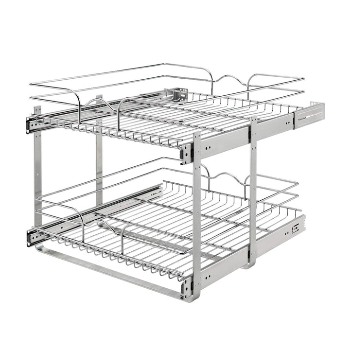 21 in x 22 in Two-Tier Pull-Out Baskets Retail $149.99