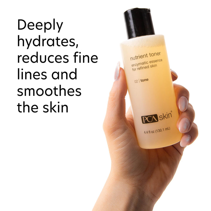 PCA SKIN Hydrating Toner for Face, Nutrient Face Toner for Sensitive Skin, Dry Skin, and Aging Skin, Helps Refine, Brighten, and Exfoliate The Face and Neck, Safe for All Skin Types, 4.4 oz Bottle