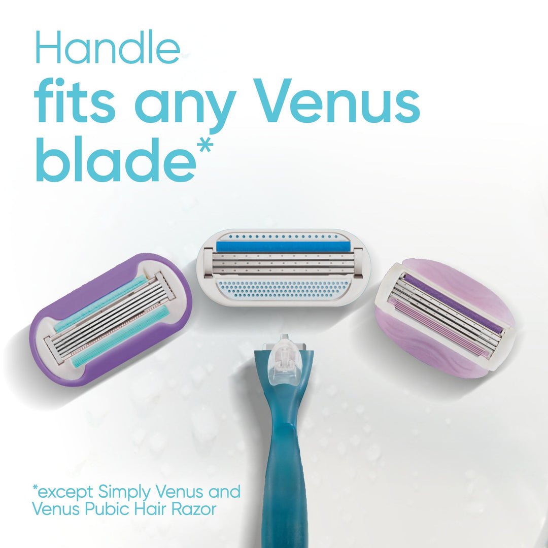 Gillette Venus Smooth Women's Razor Handle + 6 Refills with Soft-Grip Gel Handle Retail $19.94
