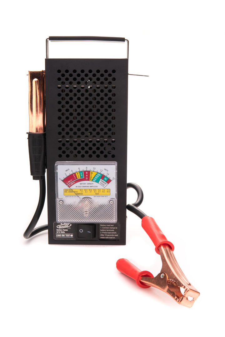 Battery Tender Battery Load Tester 12 Volt at 100 Amps / 6 Volt at 50 Amps Battery Tester - Test Battery Load for 12V or 6V Batteries - Battery Health Checker, Check Starter Motor Draw - 026-0020