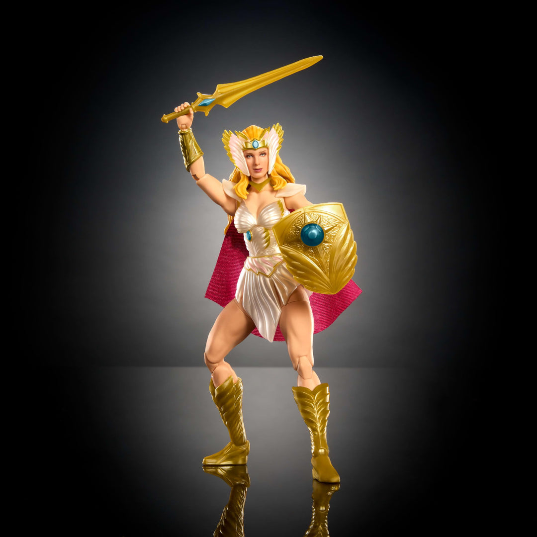 Masters of the Universe Masterverse She-Ra Action Figure New Etheria, 7-inch Motu Toy 30 Articulations, Swap Hands, Soft Goods Cape, Shield, Sword Retail $23.76