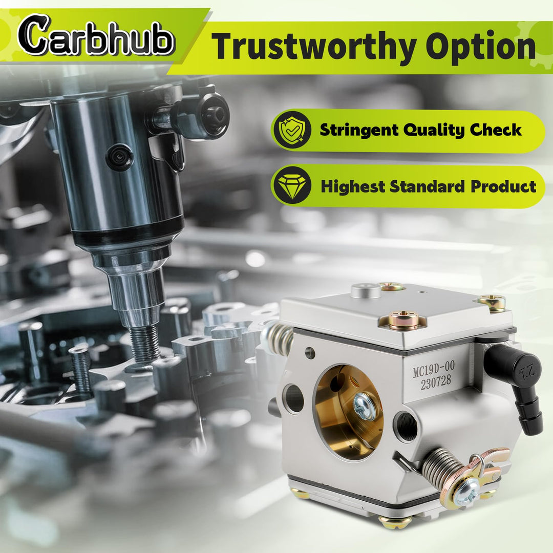 Carbhub MS380 Carburetor for Sthil 038 MS380 MS381 MS382 038 AV Super Magnum Chainsaw for Zama C3-S148 for Tillotson HE-19 Carb Replace Number 11191200602 11191200605 11191200650