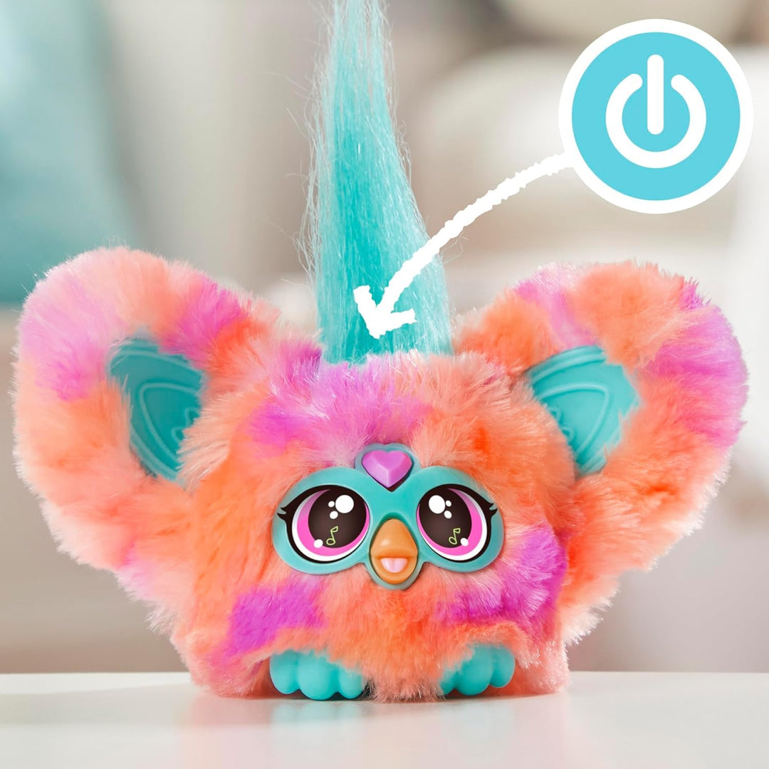 Furby Furblets Mini Electronic Plush Toy - Interactive Musical Pet with Over 45 Sounds and Phrases, Peekaboo Ears Keyring Clip, Collectable Toy for Children from 6 Years Retail $12.70