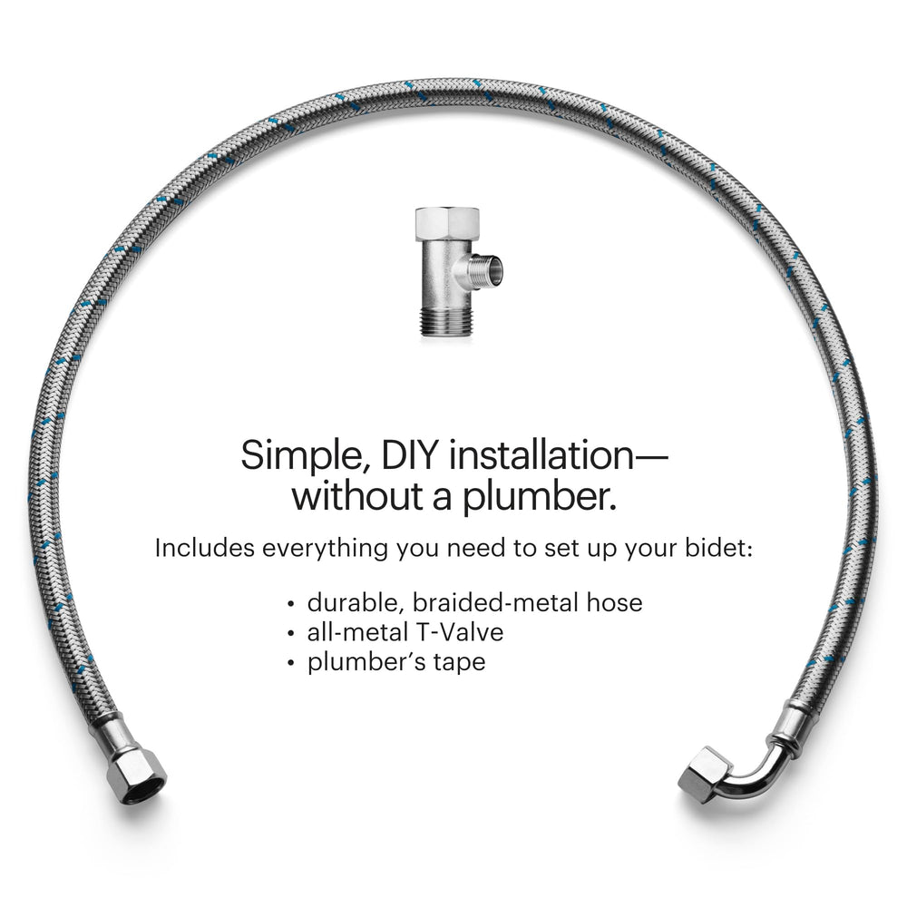 Brondell Bidet Toilet Seat Non-Electric Swash Seat, Fits Round Toilets, White – Dual Nozzle System, Ambient Water Temperature – Bidet with Easy Installation Retail $129.99