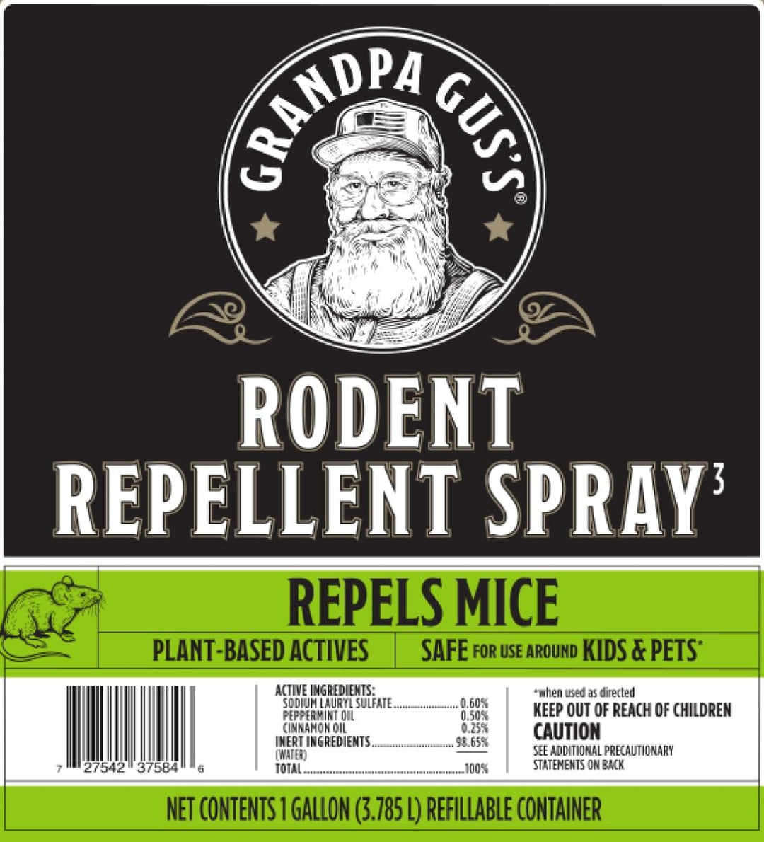 Grandpa Gus's Rodent Repellent (1 Gallon / 3.79 L) Retail $35.99