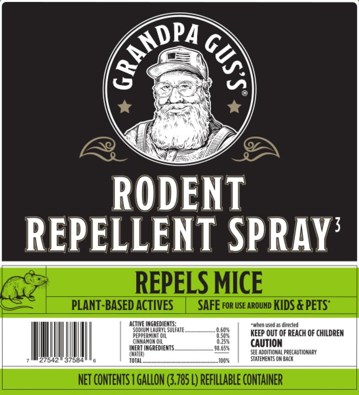 Grandpa Gus's Rodent Repellent (1 Gallon / 3.79 L) Retail $35.99