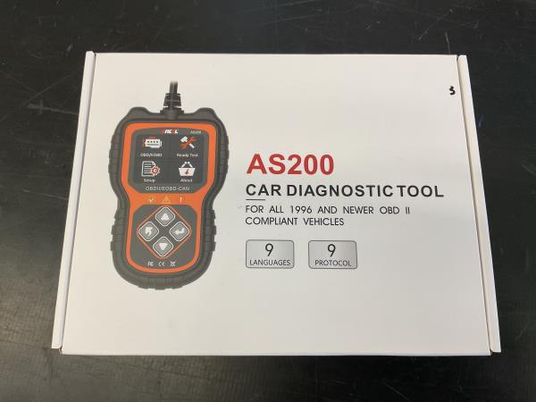 ANCEL AS200 Car Diagnostic Tool - OBD II Scanner, Multi-Language & Protocol Support Retail $22.99