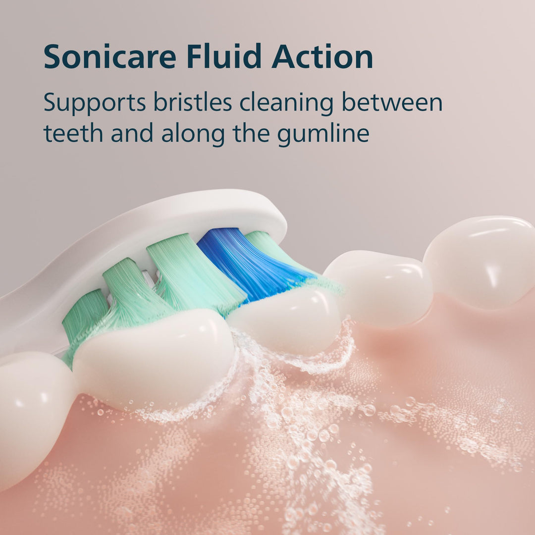 Philips Sonicare 4100 Series Electric Toothbrush - Sonic Toothbrush with Advanced Sonic Technology, Pressure Sensor, Two Intensity Settings, Smartimer & Quadpacer, Deep Pink, Model HX3681/26
