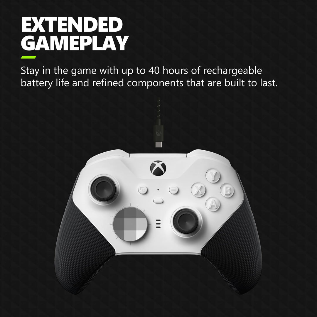 Xbox Elite Series 2 Core Wireless Gaming Controller – White Series X|S, One, Windows PC, Android, and iOS Retail $149.99
