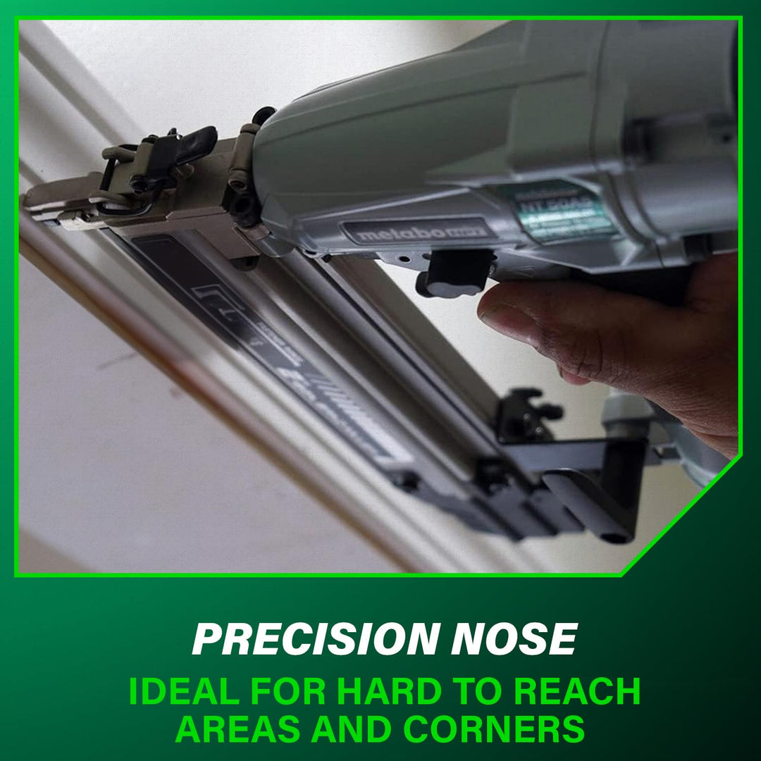 Metabo HPT Pro Brad Nailer, Pro-Preferred Pneumatic Finish Power Nailer for Trim Work, Furniture Building, Lightweight and Durable with Aluminum Magazine, 18 Gauge, 5/8" to 2" Brad Nails, NT50A5 Retail $159.00