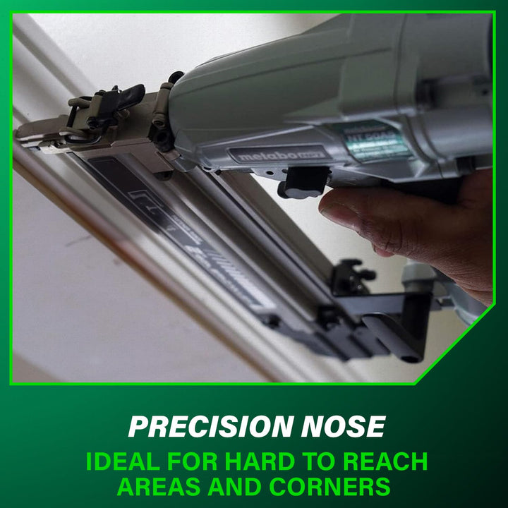 Metabo HPT Pro Brad Nailer, Pro-Preferred Pneumatic Finish Power Nailer for Trim Work, Furniture Building, Lightweight and Durable with Aluminum Magazine, 18 Gauge, 5/8" to 2" Brad Nails, NT50A5 Retail $159.00