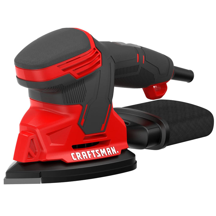 CRAFTSMAN Detail Sander, Corded Mouse Sander for Woodworking, Includes 2 Attachments, Sandpaper Sheets and Dust Bag (CMEW210) Retail $69.00