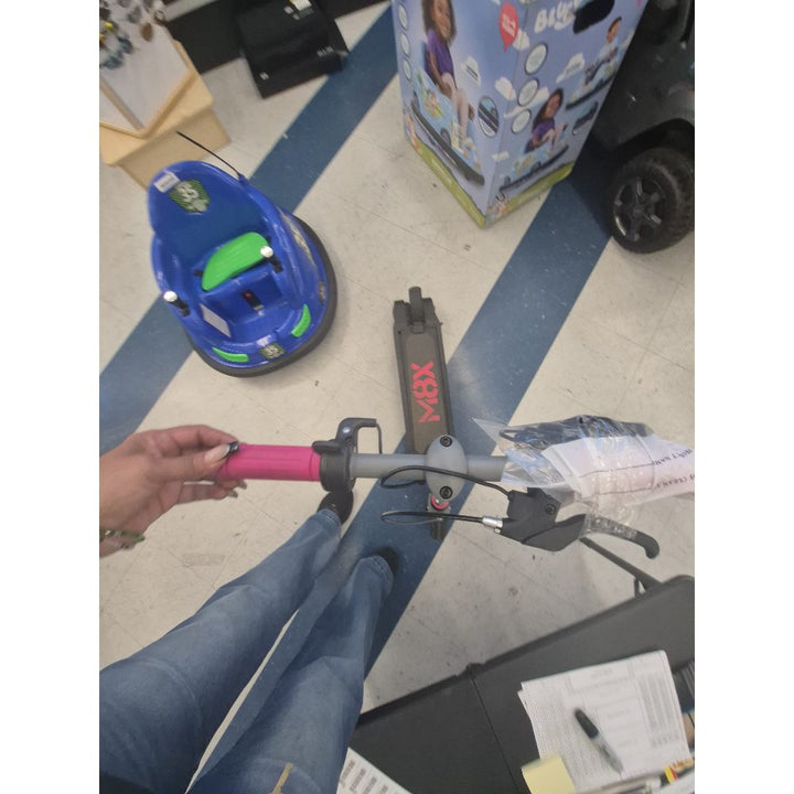 Mox Scooter, Folding, Adjustable Height, Gray/Pink