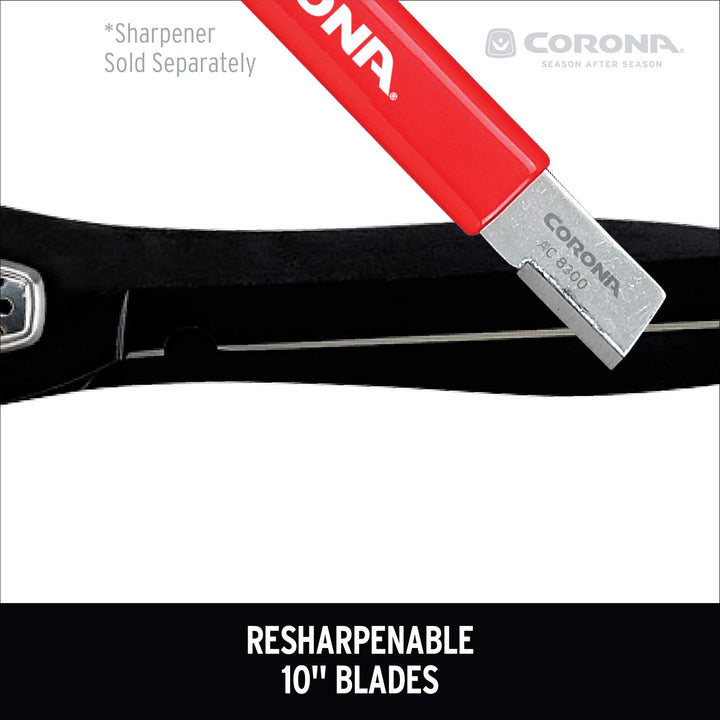 Corona HS 3344 ComfortGEL Extendable Hedge Shear, 9-Inch Blade, Red