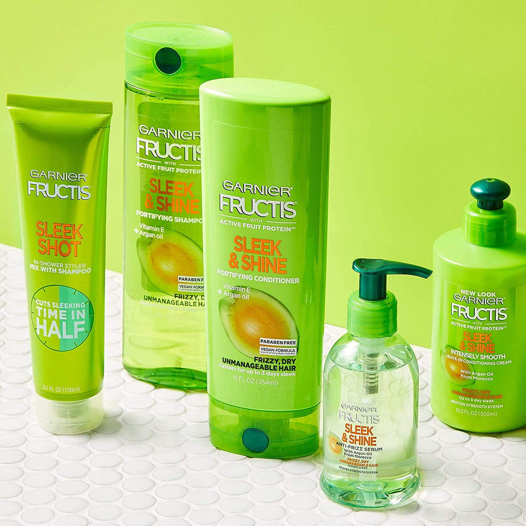Garnier Fructis Sleek and Shine Conditioner, Frizzy, Dry, Unmanageable Hair, 12 fl; oz. Retail $3.49