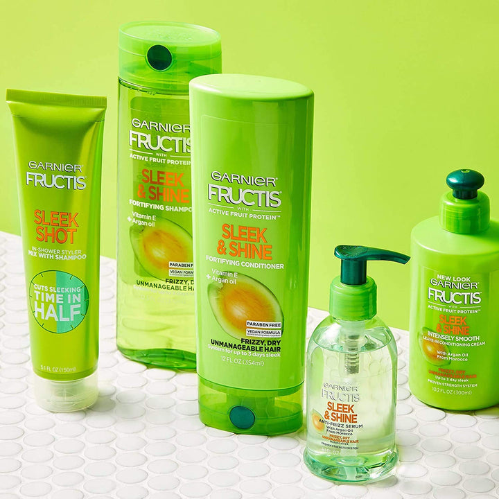 Garnier Fructis Sleek and Shine Conditioner, Frizzy, Dry, Unmanageable Hair, 12 fl; oz. Retail $3.49