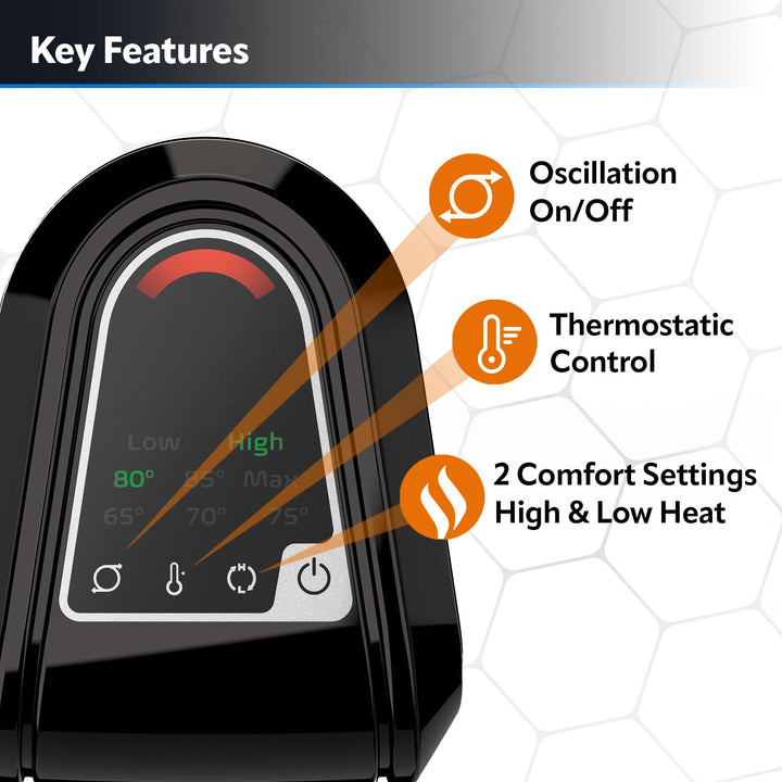 Lasko - Ceramic Tower Heater with Electronic Control (CT16558) Retail $39.97