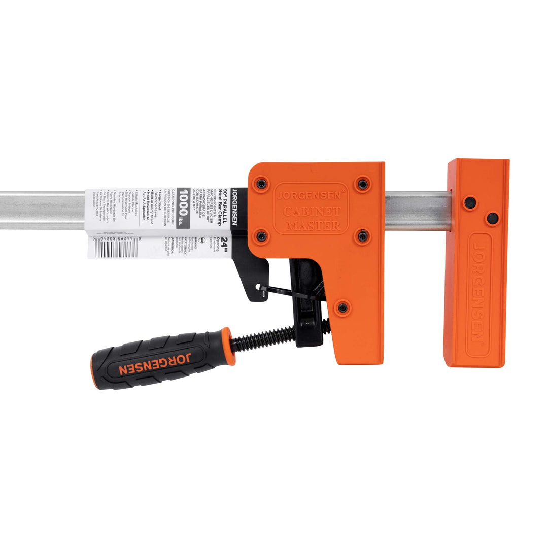 JORGENSEN 8024 Cabinet Master 24 Inch 90 Degree Parallel Steel Bar Clamp Retail $56.08