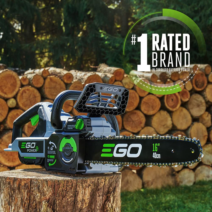 EGO POWER+ Chain Saw, 16Ã¢â‚¬Â Battery Powered Chainsaw, Electric Cordless, Includes 56V 2.5Ah Battery and Charger Ã¢â‚¬â€œ CS1611