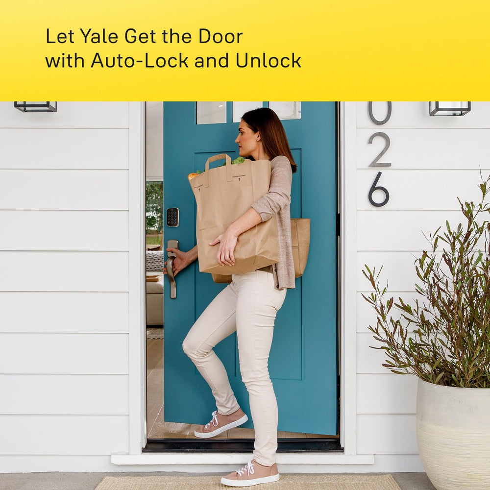 Yale Assure Lock 2 – Satin Nickel Smart Lock for Front Door with Keypad and Adjustable Entry Codes (No Wi-Fi) and Deadbolt – Secure Keyless Entry Door Lock, YRD420-BLE-619 Retail $189.99