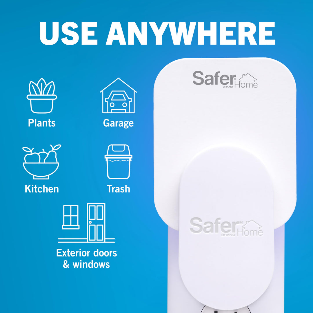 Safer Home Indoor Plug-In Fly Trap - SH502 - Effective Fruit Fly Traps for Indoors, Gnat Traps for House Indoor, 400 Sq Ft Protection - Style: 1 Device + 2 Glue Cards Retail $17.99