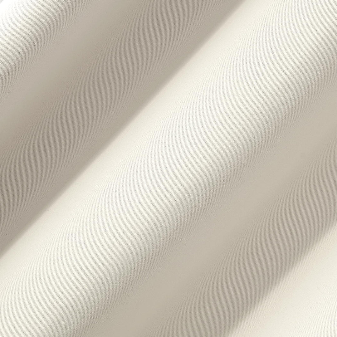 Sun Zero Soho Blackout Energy Efficient Grommet Curtain Single Panel, 54" x 63", Pearl Off-white