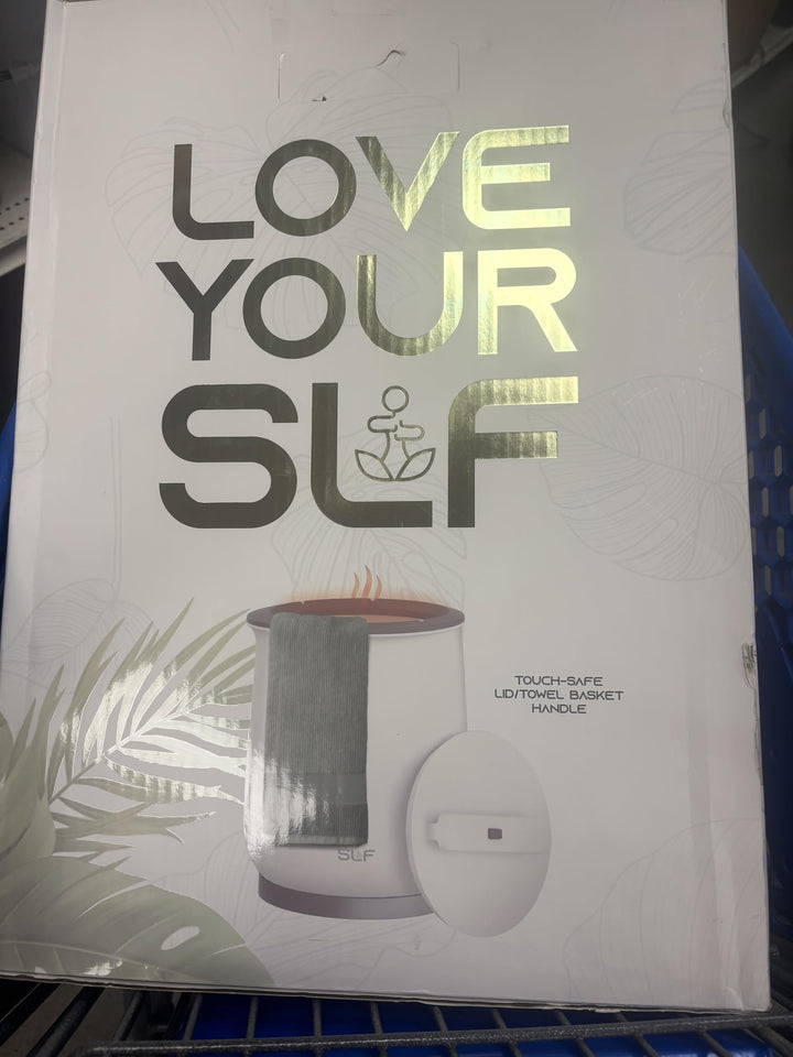 CLEARANCE- SLF Luxury Towel Warmer, 20L Electric Hot Towel Warmer Bucket, Fits Up to Two 40"x70" Oversized Towels, 18.5 x 13 in, White Retail $25.00