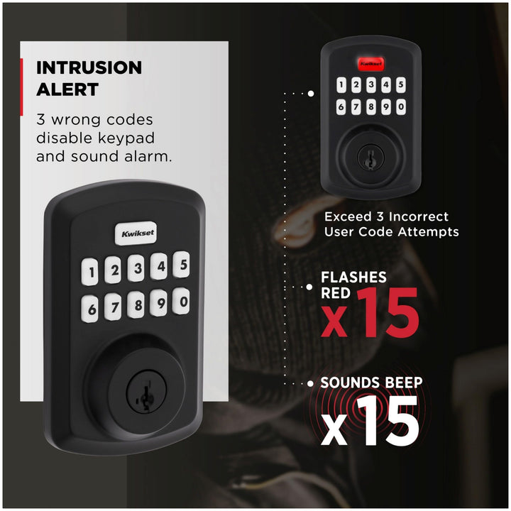 Kwikset 9250TRS-11PS Transitional Powerbolt 2 Electronic SmartCode Deadbolt SmartKey with RCAL Latch and RCS Strike Venetian Bronze Finish Retail $69.97