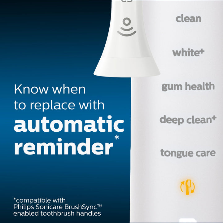 Philips Sonicare C3 Two-in-One - Genuine Replacement Electric Toothbrush Heads, White, 2 Pack, HX9042/65