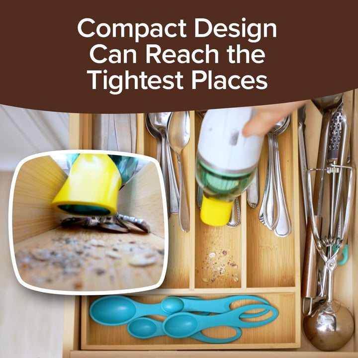 Horsepower Duck Cordless Vacuum, Ultra-Powerful, Compact, AS SEEN ON TV, Strong Suction, Easy to Store, Rechargeable. Home, Auto, Pet Hair, Fits in Tiny Crevices, Includes Hose, Crevice Tool & Brush Retail $39.94