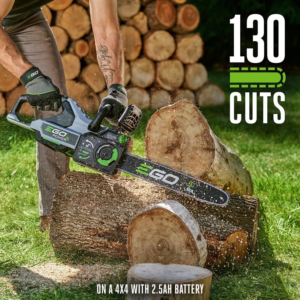 EGO POWER+ Chain Saw, 16Ã¢â‚¬Â Battery Powered Chainsaw, Electric Cordless, Includes 56V 2.5Ah Battery and Charger Ã¢â‚¬â€œ CS1611