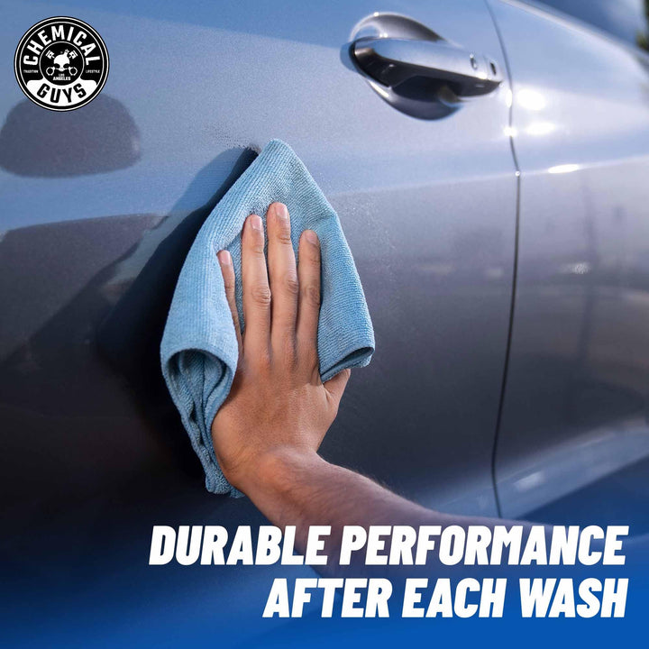 Chemical Guys MICBLUE03 Workhorse Professional Microfiber Towel, Blue (Safe for Car Wash, Home Cleaning & Pet Drying Cloths) 16" x 16", Pack of 3 Retail $9.99