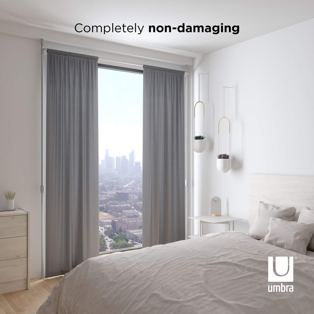 Umbra Anywhere Expandable Curtain Rod and Room Divider, White Retail $50.00